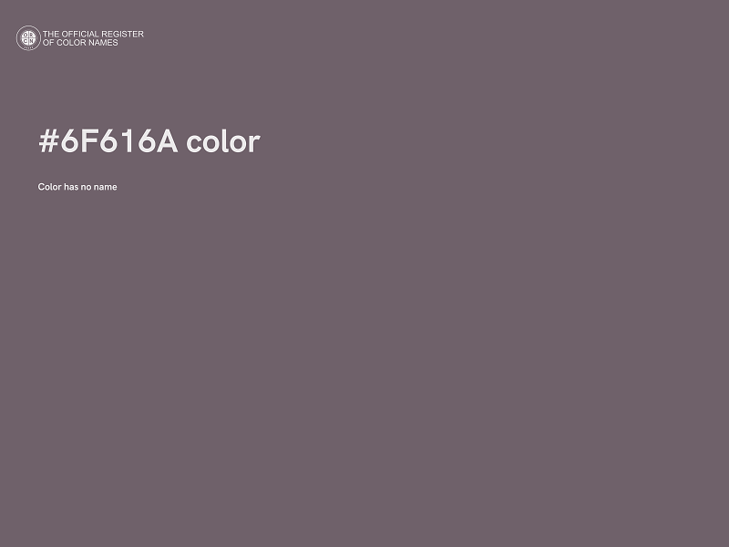 #6F616A color image