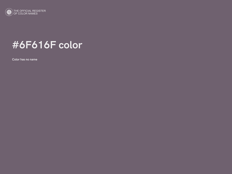 #6F616F color image