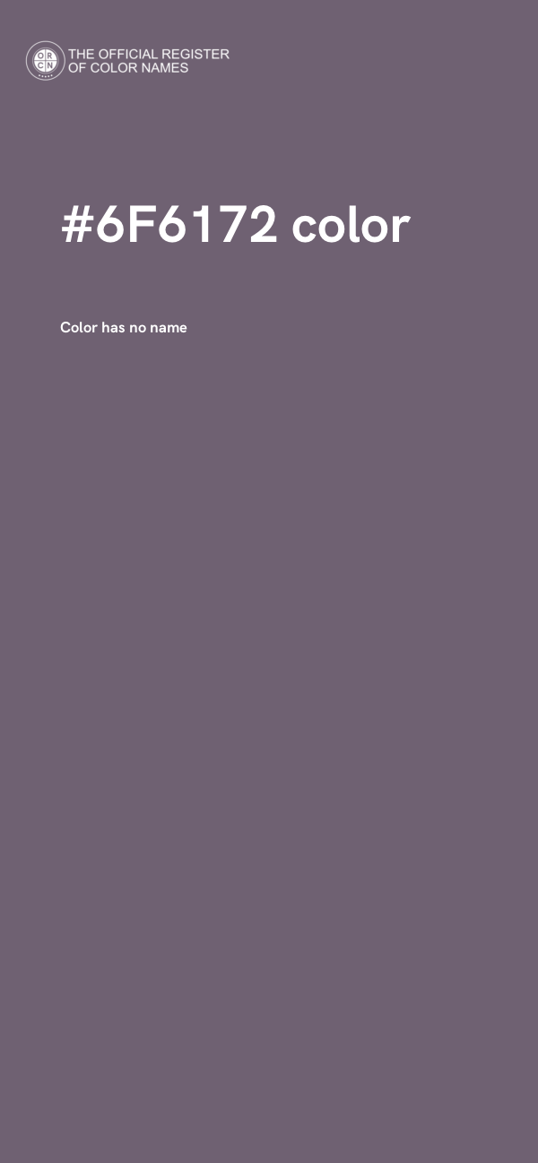 #6F6172 color image