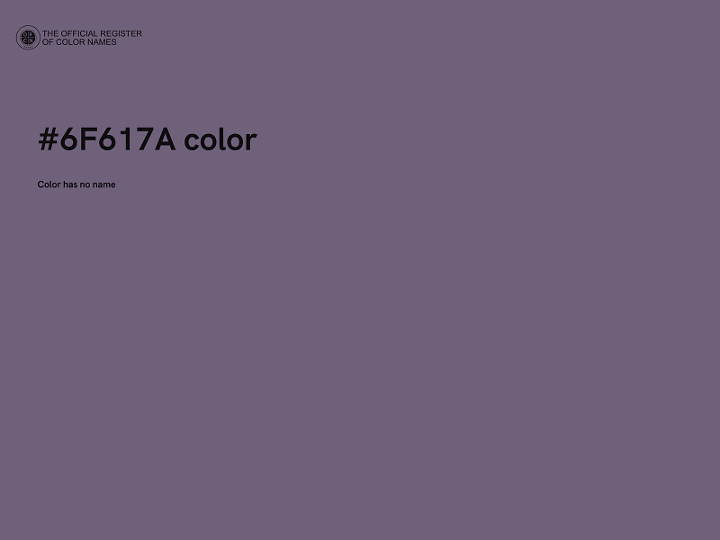 #6F617A color image