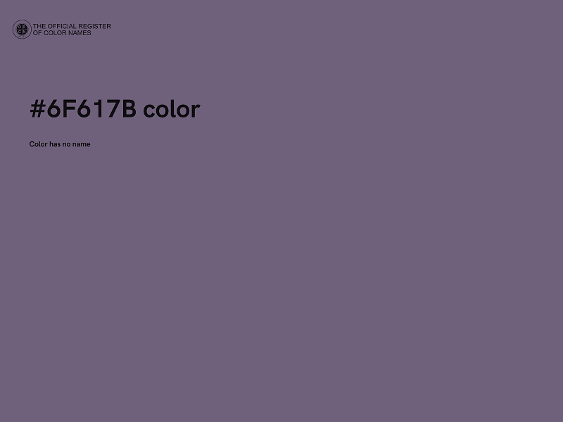 #6F617B color image