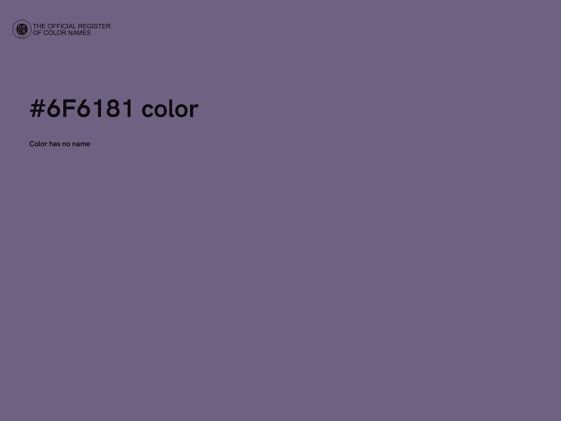 #6F6181 color image