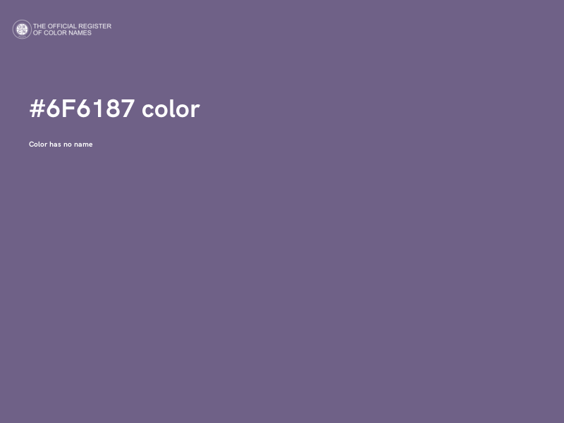 #6F6187 color image