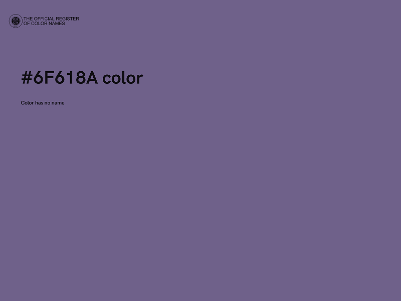 #6F618A color image