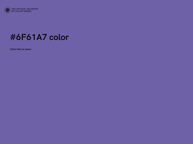 #6F61A7 color image
