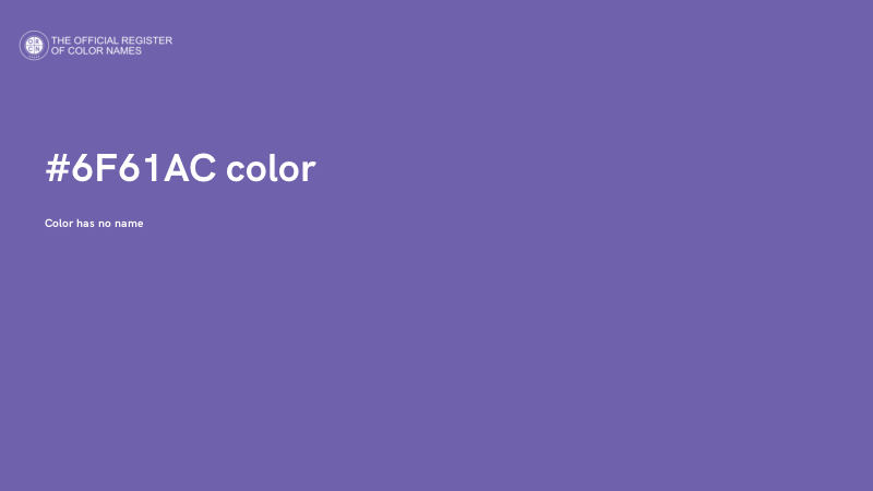#6F61AC color image