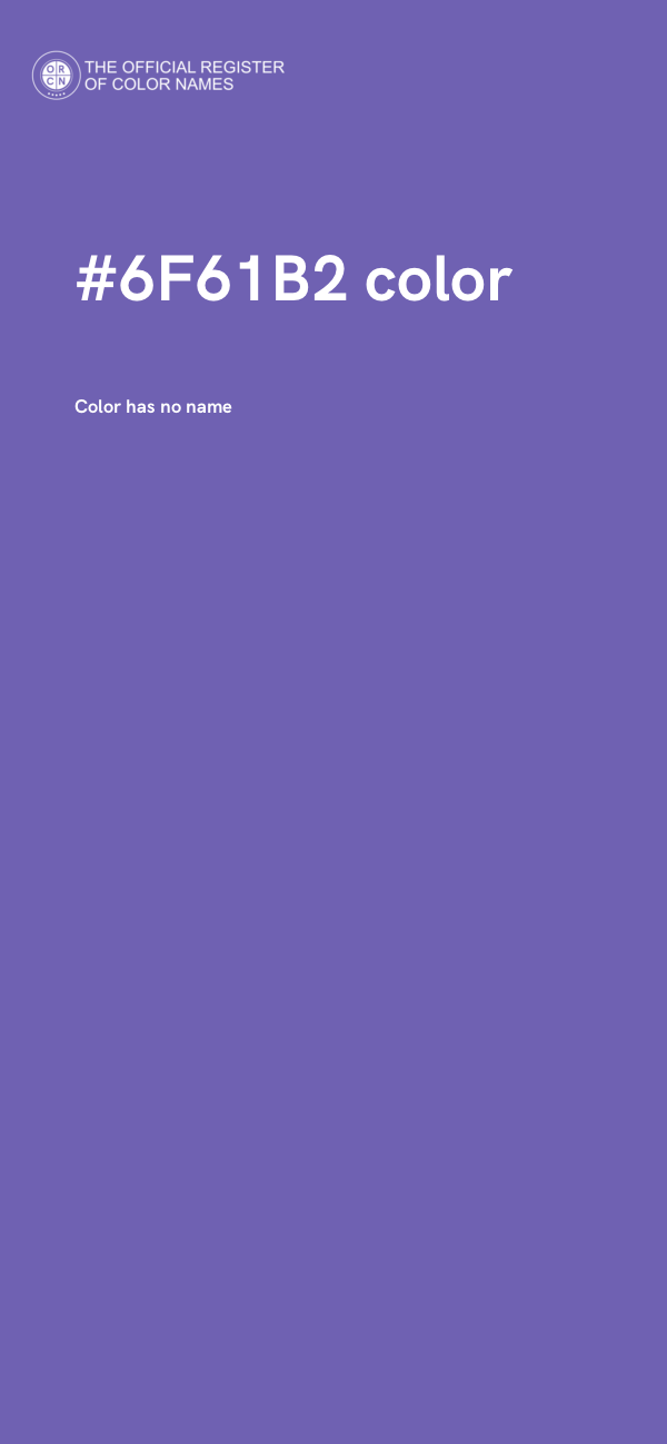 #6F61B2 color image