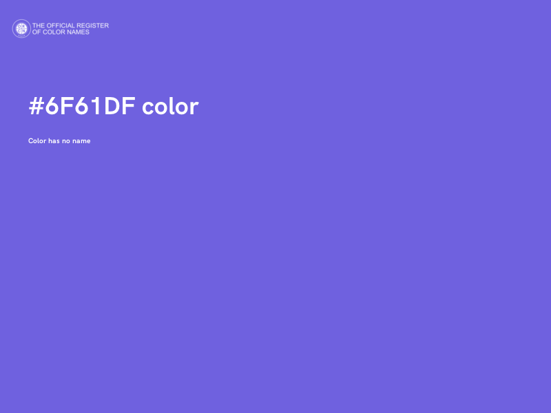 #6F61DF color image