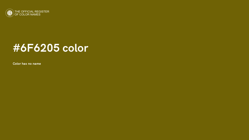 #6F6205 color image
