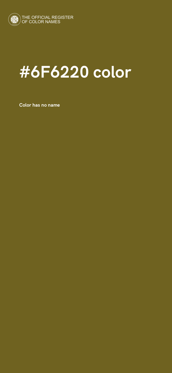 #6F6220 color image