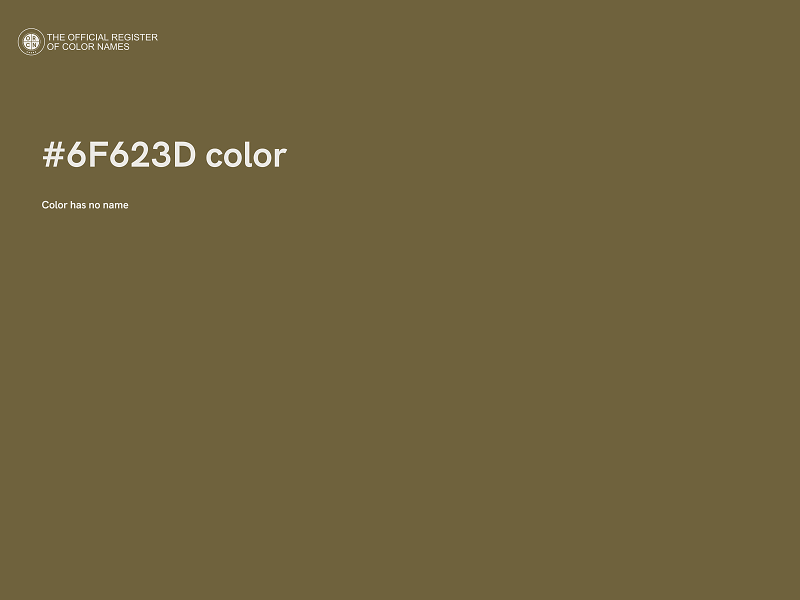 #6F623D color image