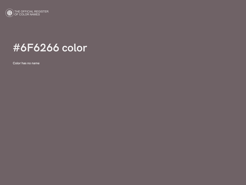 #6F6266 color image