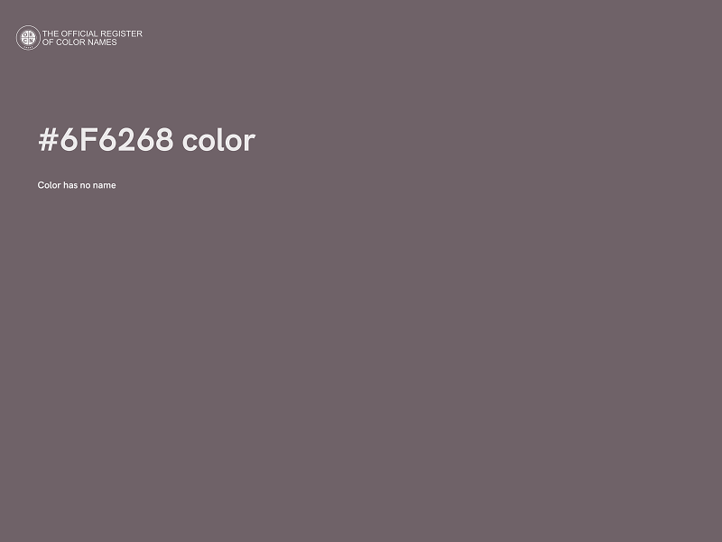 #6F6268 color image