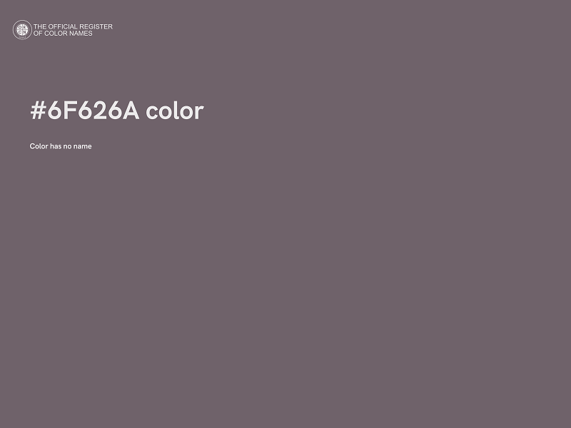 #6F626A color image