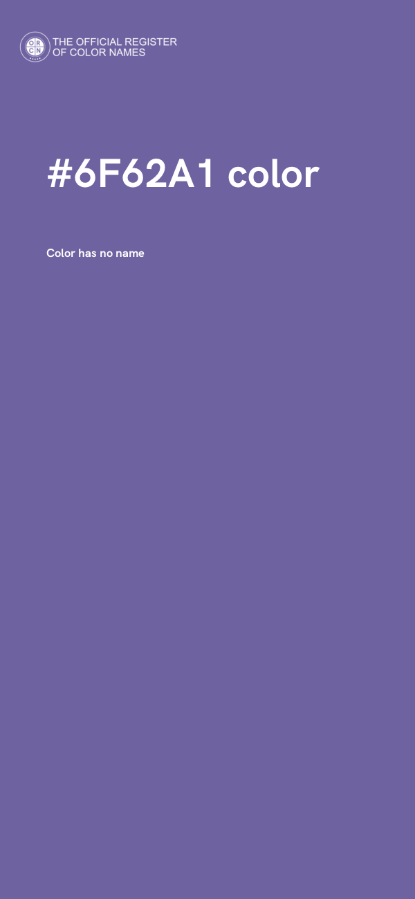 #6F62A1 color image