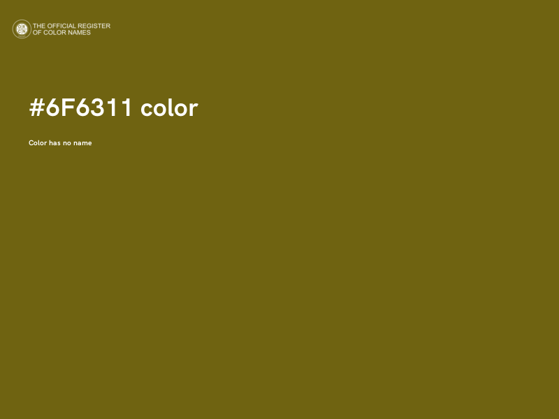 #6F6311 color image