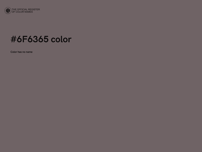 #6F6365 color image