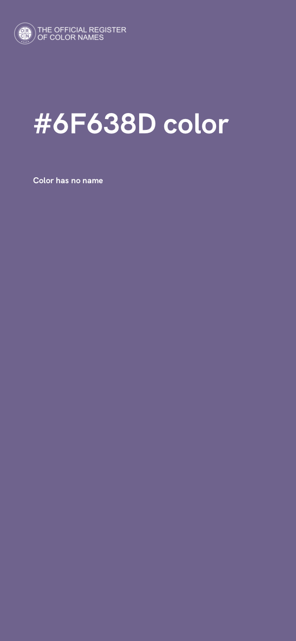 #6F638D color image
