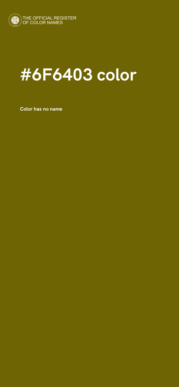 #6F6403 color image