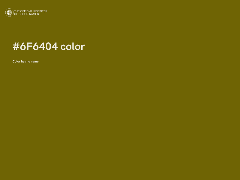 #6F6404 color image