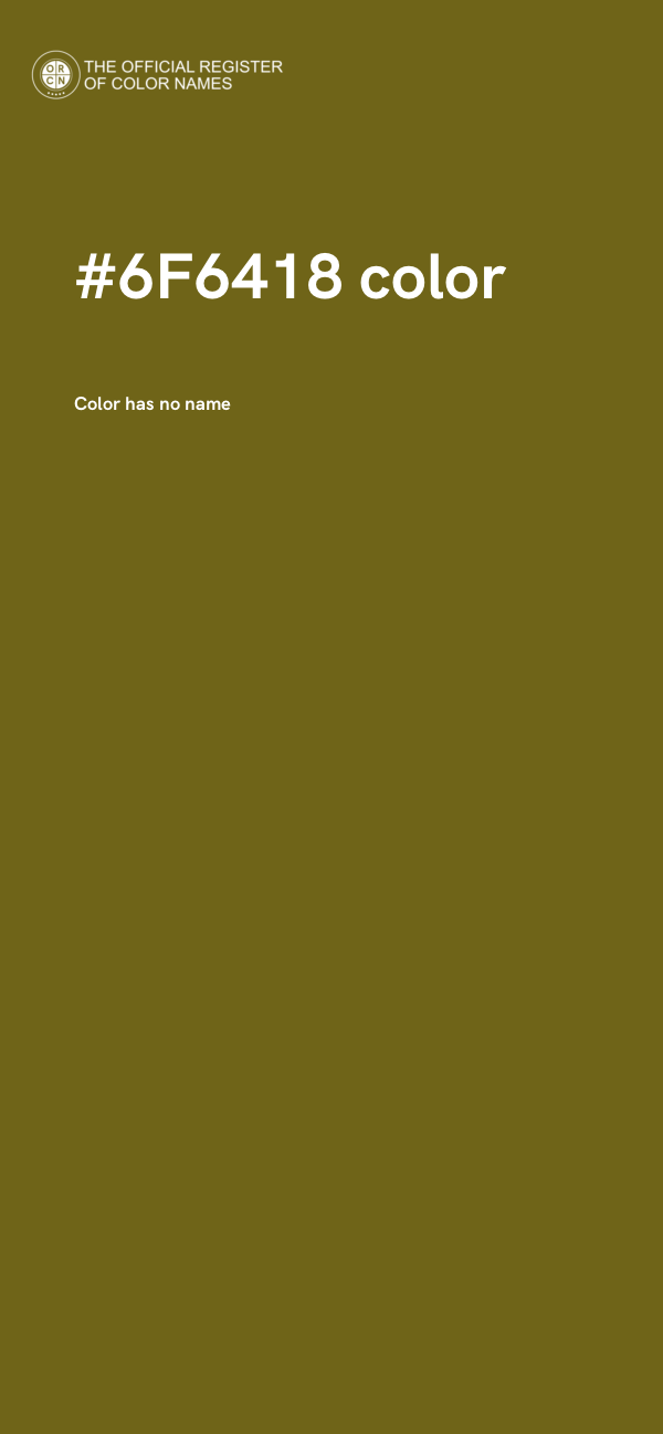 #6F6418 color image