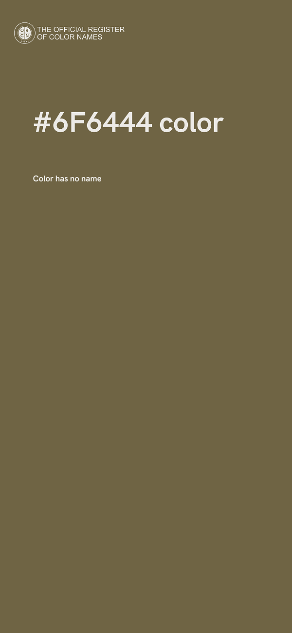 #6F6444 color image