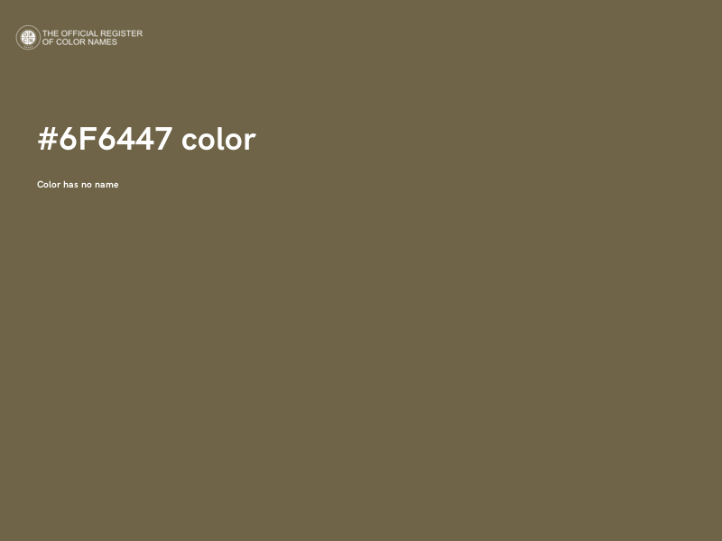 #6F6447 color image