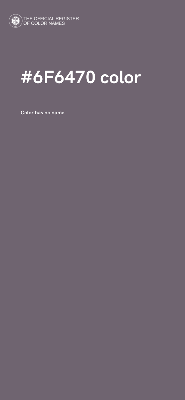 #6F6470 color image