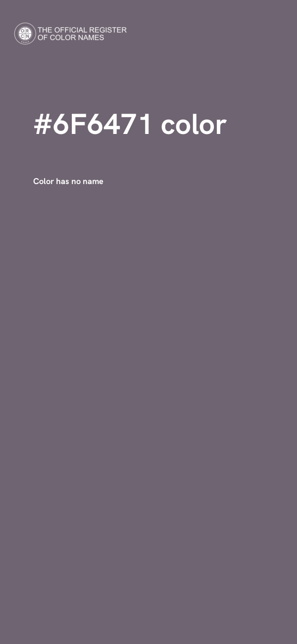 #6F6471 color image