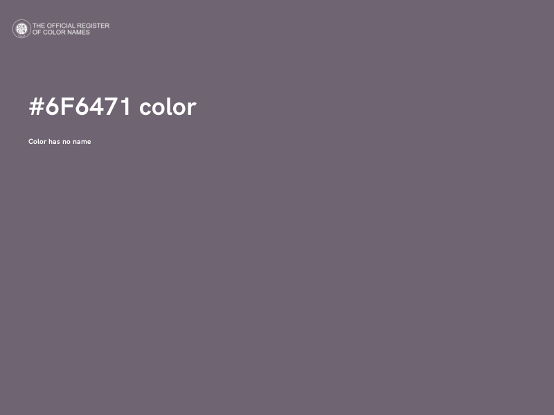 #6F6471 color image