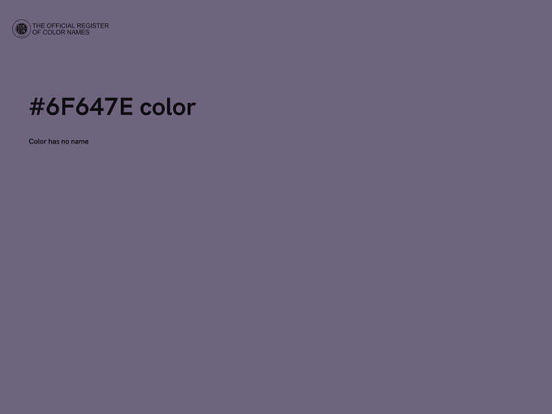 #6F647E color image