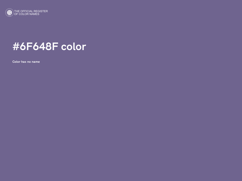 #6F648F color image