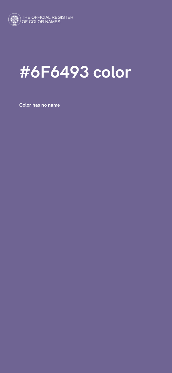 #6F6493 color image