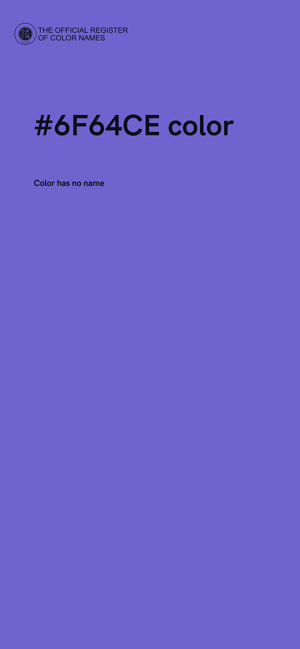 #6F64CE color image