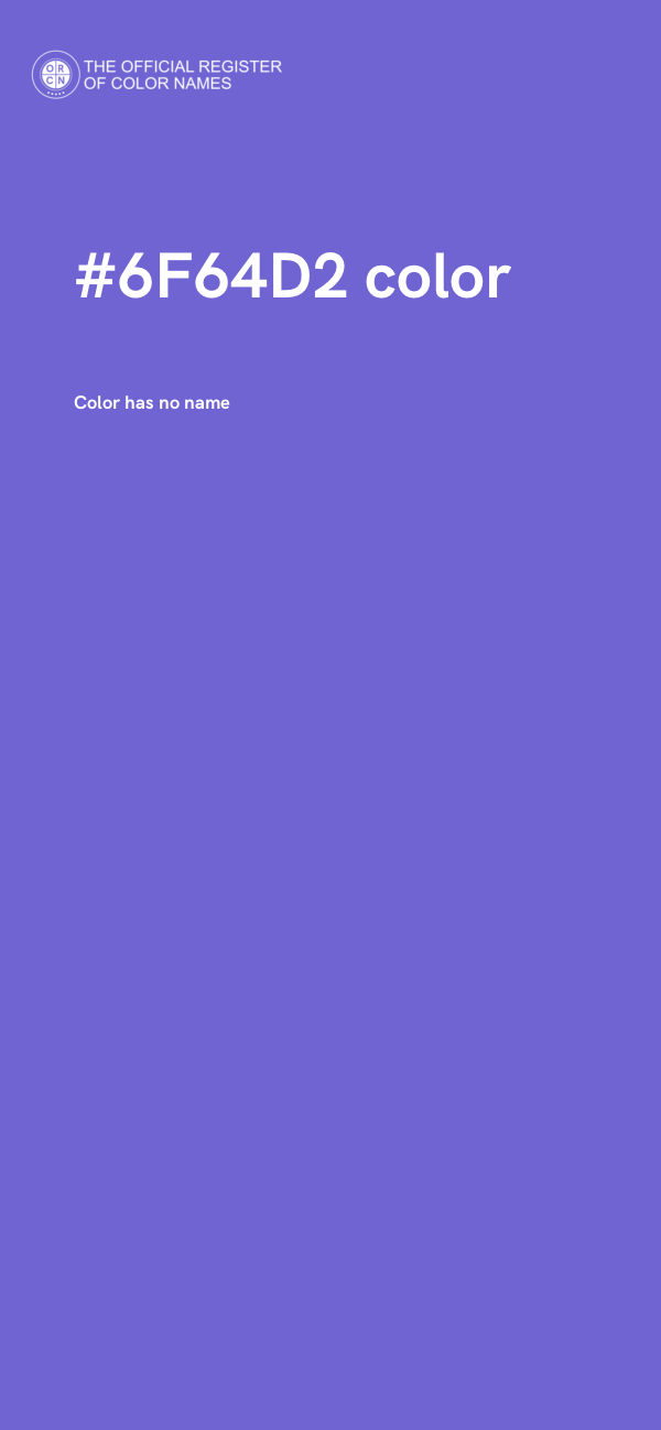 #6F64D2 color image