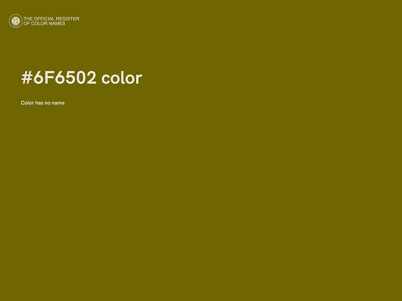 #6F6502 color image
