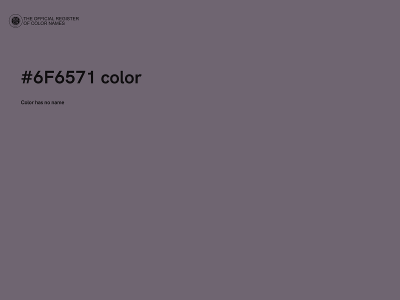 #6F6571 color image