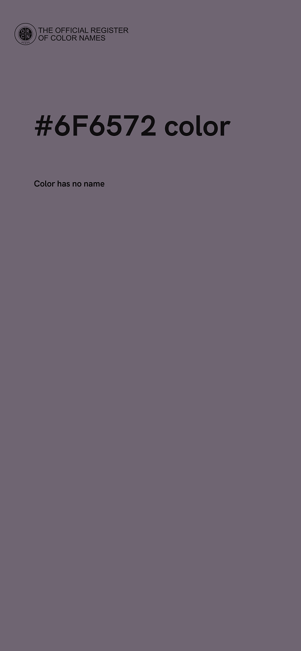 #6F6572 color image