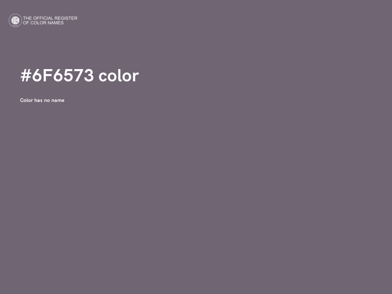 #6F6573 color image