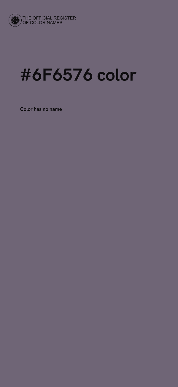 #6F6576 color image