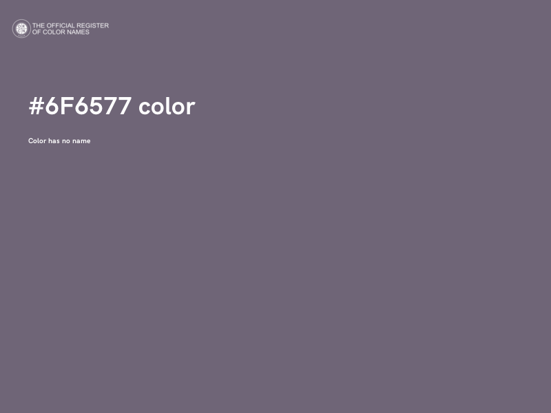 #6F6577 color image