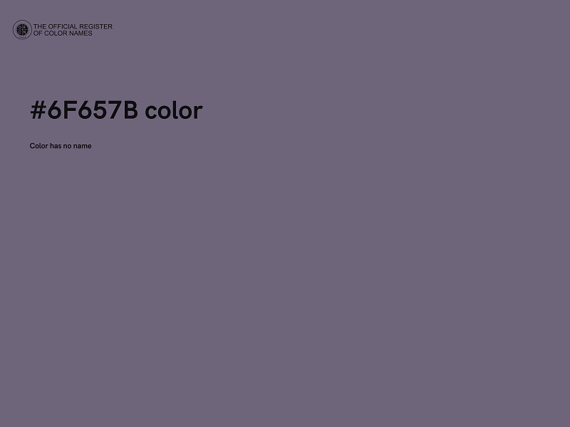 #6F657B color image