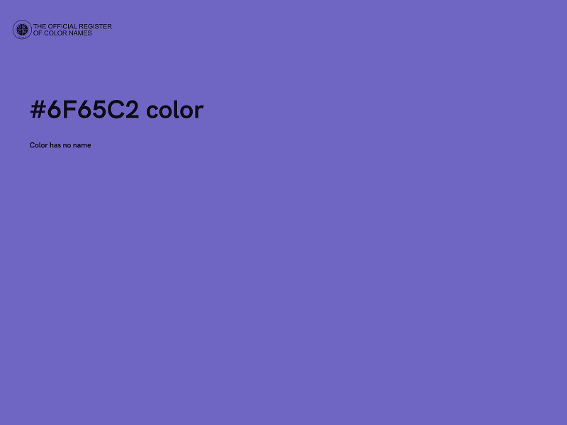 #6F65C2 color image