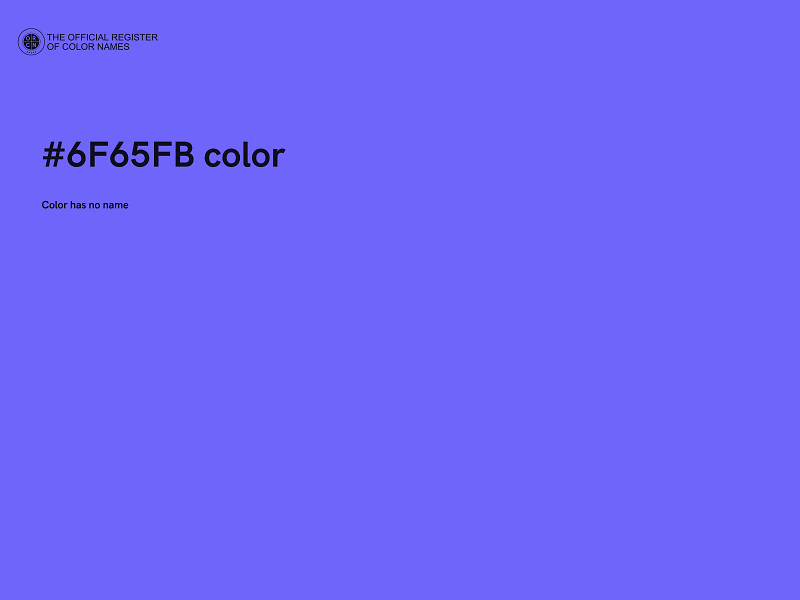 #6F65FB color image