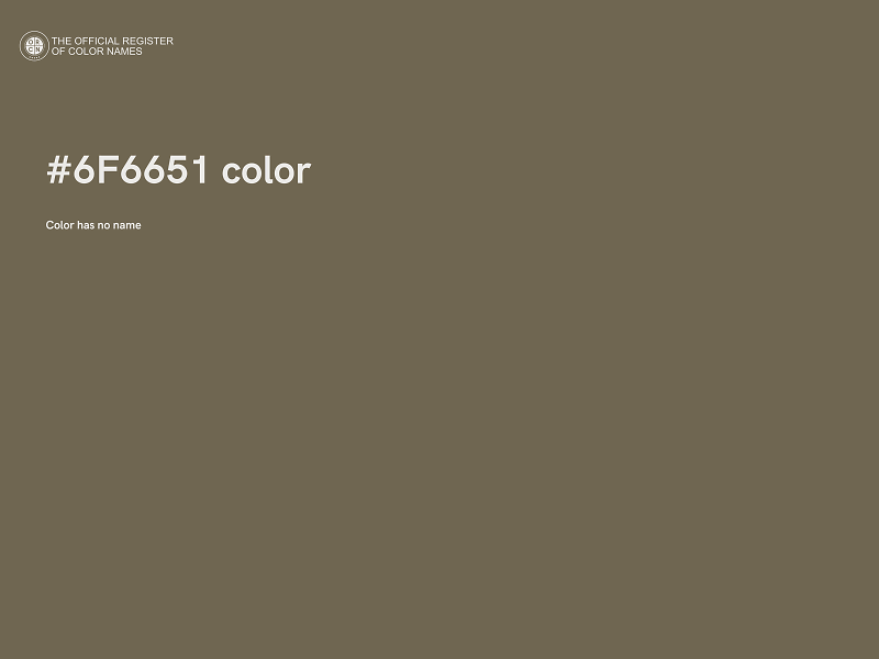 #6F6651 color image