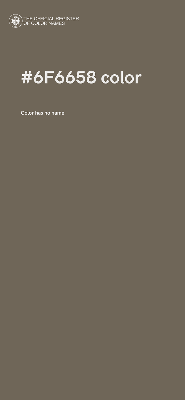#6F6658 color image