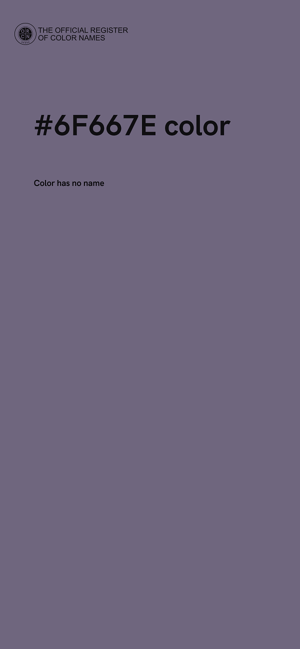 #6F667E color image