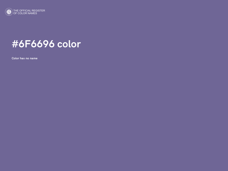 #6F6696 color image