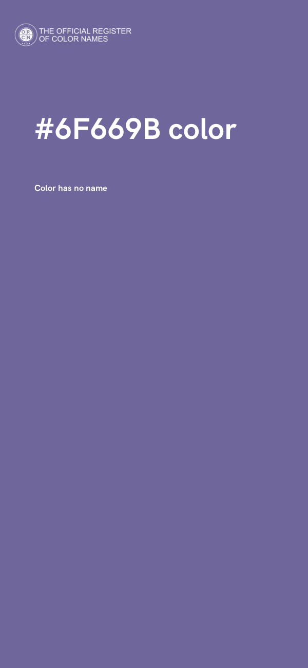#6F669B color image