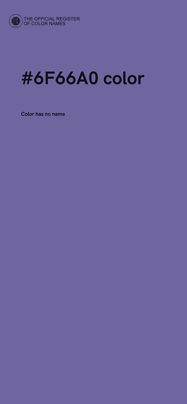#6F66A0 color image